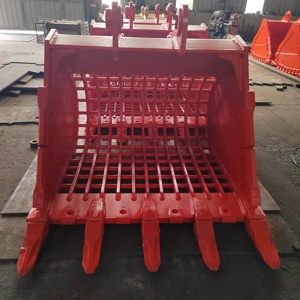 Godet de tri Bobcat Kubota pour mini-excavatrice 1-8T, espacement 30-55mm pour tri de terre et aménagement paysager - Product Image 2