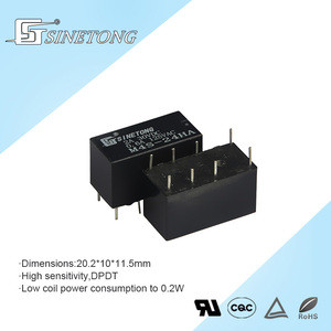 SINETong รีเลย์ M4S 2Amp 12V 24V 48V 2เปลี่ยนการติดต่อ8พินรีเลย์ยานยนต์12V - Product Image 2