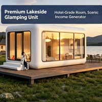 Capsule spatiale personnalisée et cabine conteneur Apple, véranda extérieure étoilée pour hôtels de tourisme panoramique et culturel