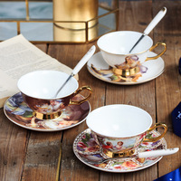 Ensemble de tasses turques de luxe Royal Albert pour café arabe et thé de mariage