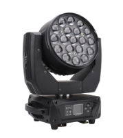 19 projecteurs de scène à tête mobile avec faisceau LED haute puissance, zoom et effet wash pour DJ professionnels, concerts et événements en club