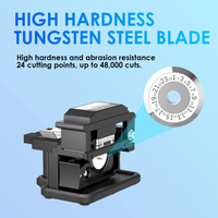 FibMax Fi-102 Fiber Optic High Precision Cleaver Cable Cutting Knife Cleaver Automatic Return Cutting Tool FTTH FTTX Backbone