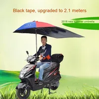 Parapluie Droit Extra Large Revêtement Noir Épaissi Pare-Soleil Pliant Manuel 97cm Diamètre Ouvert Tout en 1 pour Adultes