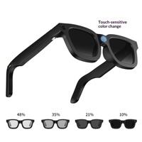 Lunettes Intelligentes avec Traduction IA, Caméra 8,0 Mégapixels Anti-tremblement, Enregistrement Vidéo 1080P, Sensibilité Tactile et Changement de Couleur