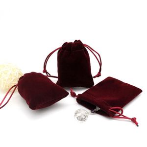 Sacs de maquillage professionnels personnalisés en velours doux, écologiques, résistants aux chocs, avec cordon de serrage et logo, pour parfums et perruques - Vente en gros - Product Image 6