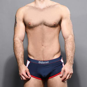 Boxers d'intérieur Ropa personnalisés pour hommes Sous-vêtements serrés sexy en coton pour hommes Ensemble <span class=keywords><strong>de</strong></span> boxers sans couture pour hommes - Product Image 1