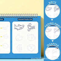 Cahier de calligraphie à rainures pour enfants, en carton blanc, à pointe rigide, pour l'apprentissage du Pinyin, des chiffres et des lettres, pour l'exportation