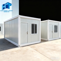 Maison modulaire en conteneur portable préfabriquée moderne de 20 pieds, personnalisable, intégrée, pour dortoir mobile