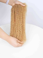 Cheveux humains vierges pré-étirés 100 % naturels, 30 g, afro crépus bouclés en vrac pour tresses et extensions de dreadlocks