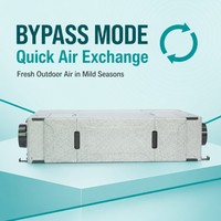 Sistema de Ventilación con Recuperación de Calor MVHR, Aislamiento EPP, Motor DC Silencioso de 26dB, Ahorro de Energía para el Hogar