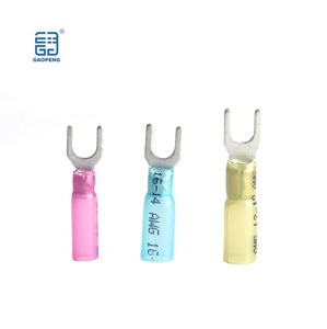 Gaopeng HSV uốn thiết bị đầu cuối không thấm nước u-loại thiết bị đầu cuối dây kết nối đồng <span class=keywords><strong>Spade</strong></span> ngã ba cách điện nhiệt thu - Product Image 1