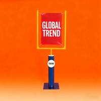 Support de signalisation publicitaire sur pied moderne, écologique, réglable, pliable et rotatif, avec cadre à clipser pour supermarché