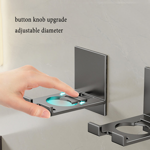 Soporte negro para dispensador de botellas, soporte para champú, estante de baño, organizador, gancho, artículos para el <span class=keywords><strong>hogar</strong></span> - Product Image 4