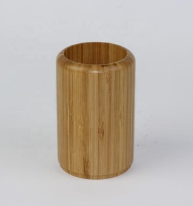 BX ensemble d'accessoires de salle de bain en bois de bambou avec distributeurs de savon liquide <span class=keywords><strong>porte</strong></span>-<span class=keywords><strong>brosse</strong></span> de toilette - Product Image 4