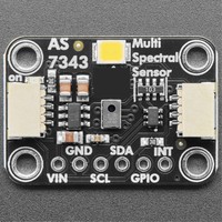 6477 AS7343 Modul Breakout Sensor Spektral 14 Saluran Deteksi Kedip Cahaya Inframerah Dekat Cahaya Tampak Antarmuka I2C
