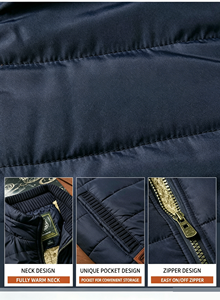 <span class=keywords><strong>Gilet</strong></span> matelassé unisexe décontracté doublé <span class=keywords><strong>polaire</strong></span>, 3 couleurs disponibles, épais, chaud, sans manches, imperméable, col montant, hiver, homme femme - Product Image 2