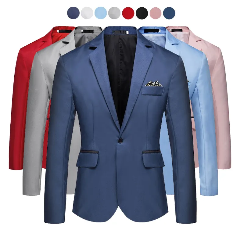 Fashion New Men's Casual Business Jacket Slim Fit Dress Blazer