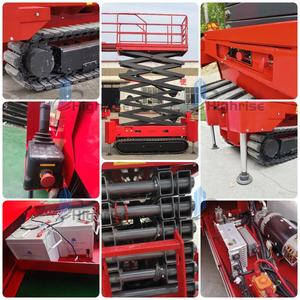 Sollevatore a forbice fuori strada a forbice elettrico semovente cingolato sollevatore a forbice idraulico 24v tipo a forbice aereo 8M AC + DC - Product Image 3