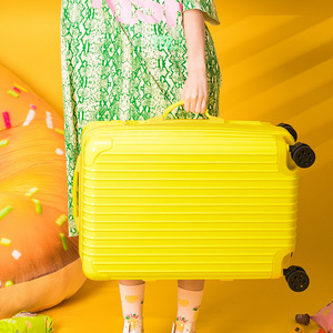 Candy Colored <b>Trolley</b> Case 24 Inch ABS Material Swivel Wheels Solid Color Luggage For Business Travel Spring 2025 - Product Image 2