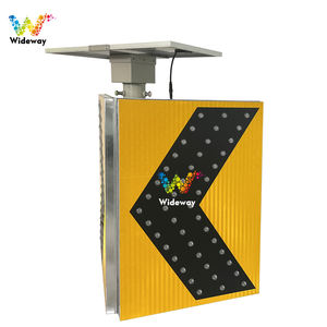 Señales de tráfico de flecha bidireccional LED solar para construcción de carreteras Señales de advertencia de alta visibilidad para viajes seguros - Product Image 5