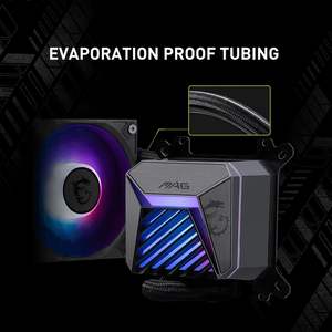 Refroidisseur liquide pour processeur <span class=keywords><strong>MSI</strong></span> MAG CORELIQUID A15 360 - <span class=keywords><strong>AIO</strong></span> ARGB - Radiateur 360 mm - Compatible AM5, LGA 1851 - 3 ventilateurs PWM ARGB de 120 mm - Product Image 6