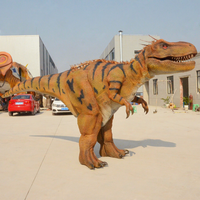 Costume de dinosaure respirant grandeur nature pour adulte, 6 m, conception animatronique personnalisable pour usage intérieur/extérieur, centres commerciaux et spectacles