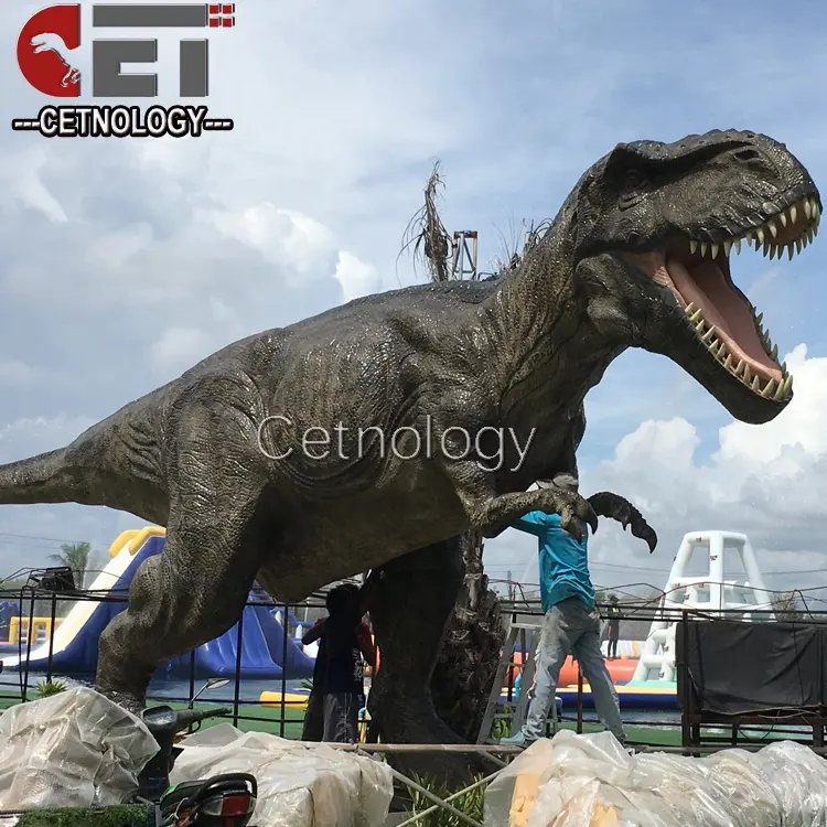 Cetnology ขายร้อนจริง T-Rex รุ่นไดโนเสาร์ Animatronic สำหรับสวนสนุก