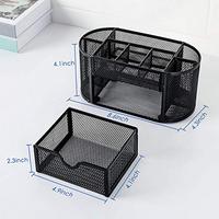 Wideny multifonctionnel fournitures de bureau à domicile fil métal femmes maquillage maille organisateur de bureau avec tiroir coulissant