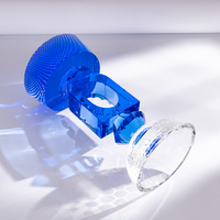 Offre Spéciale : Plaques en Cristal Bleu Facettées 3D, Design Transparent, Gravure Laser, Étanche, Poli, Récompenses d'Entreprise, Stock Limité