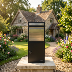 Boîte à colis en métal durable, boîte à colis en acier inoxydable, boîte à courrier en acier de <span class=keywords><strong>grande</strong></span> taille à poser au sol, boîte à courrier extérieure - Product Image 1