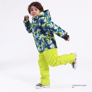 Traje de esquí y snowboard para niños, niños y niñas, grueso, cálido, a prueba de viento, impermeable, traje de nieve de doble tabla con cierre de cremallera - Product Image 1