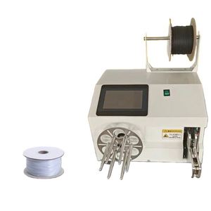 Machine automatique de bobinage et de ligature de câbles fins avec écran tactile intelligent pour câbles de données USB et cordons d'alimentation - Product Image 2