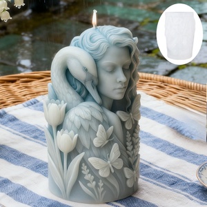 Molde de Silicona para Velas con Efecto de Luz, Diseño Lago de Cisnes de Ensueño, para Decoración Ambiental, Meditación y Exhibición Artística, Marca TangChu - Product Image 3