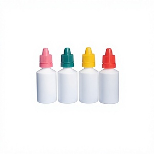 OEM High Quality PE Plastic Silk Screen Printed Dropper <b>Bottle</b> White Flat Essential <b>Oil</b> <b>Bottles</b> - Product Image 1