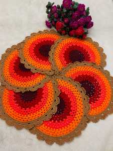 แผ่นรองจานทำจากผ้าฝ้ายพรีเมียมที่ทำด้วยมือโดยช่างฝีมือชาวชนบทในบังคลาเทศตัวเลือกมาตรฐานคุณภาพที่ปรับแต่งได้ - Product Image 6
