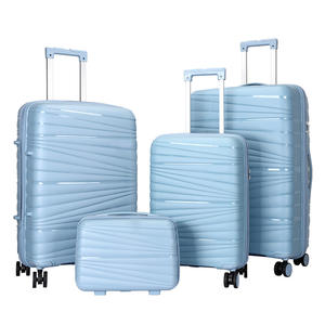 <span class=keywords><strong>Valise</strong></span> à roulettes de style américain <span class=keywords><strong>sous</strong></span> le siège <span class=keywords><strong>Valise</strong></span> à bagages ABS USB 4 pièces extensible en PP - Product Image 4