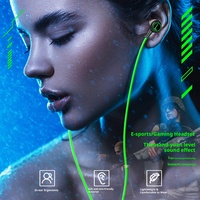 Écouteurs de jeu filaires intra-auriculaires avec basses profondes et son surround, casque 3,5 mm/Type-C avec micro pour mobile, PC et jeux PUBG