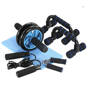 Entrenamiento de fuerza portátil duradero, Entrenamiento Básico, equipo de Fitness, entrenamiento Abdominal, <span class=keywords><strong>rueda</strong></span> de ejercicios silenciosa de dos ruedas - Product Image 2