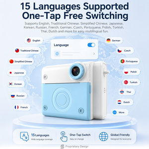 Nouvel <span class=keywords><strong>appareil</strong></span> <span class=keywords><strong>photo</strong></span> numérique instantané pour enfants, impression selfie, double objectif, enregistreur vidéo 1080P, écran IPS 2,8 pouces, jouets pour enfants - Product Image 5