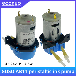 Pompe à liquide péristaltique <span class=keywords><strong>GOSO</strong></span> AB11 à régulation de vitesse 24V 7.5W DC pompe à encre pour imprimante humaine Xuli DTF/UV pompe d'aspiration à encre blanche - Product Image 2
