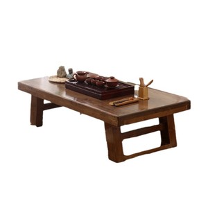 Table à thé en bois massif de style japonais, table basse zen faite à la main pour une utilisation en intérieur - Product Image 5