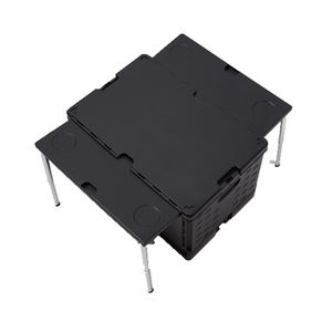 Caisse Chariot Pliant Caddies Marché Panier Courbé Supermarché En Plastique En Gros Pousser Pliant 4 Roues 90mm Tianyu - Product Image 3