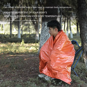 Saco de Dormir de Emergencia Portátil e Impermeable, Equipo de Senderismo y Camping, Saco Térmico de Supervivencia, Kit de Primeros Auxilios y Rescate - Product Image 4