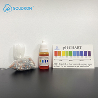 Testeur de pH manuel de qualité supérieure 10 ml avec compte-gouttes liquide, test rapide et précis du pH de l'eau pour la maison, la voiture, l'eau potable en extérieur