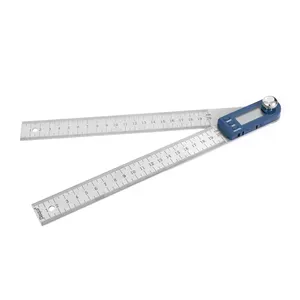 90 Degree Right Angle Finder Ruler Stainless Steel Easy to Read Measurement  Square Layout Template Tool(300mm*150mm)