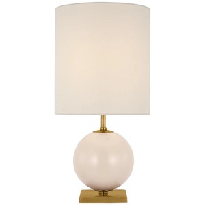 Modern Luxury Table Lamp with Golden Metal Base and White Fabric Lampshade <b>E26</b> Electric Power Supply for Bedroom Living Room - Product Image 6