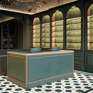 <span class=keywords><strong>Vitrine</strong></span> de présentation de bijoux moderne de luxe en contreplaqué avec éclairage LED et verre trempé pour kiosque <span class=keywords><strong>extérieur</strong></span> - Product Image 3