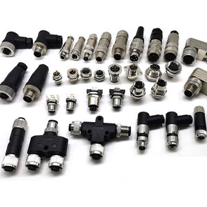 M12 konektor Ip67 melingkar tahan air M8 M12 M16 M23 Panel Mount Pria Wanita sudut <span class=keywords><strong>2</strong></span> <span class=keywords><strong>3</strong></span> 4 5 6 8 12 17 Pin konektor dengan kabel - Product Image 2