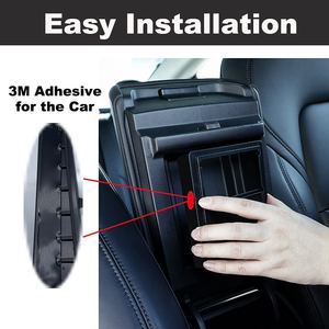 Caja de almacenamiento oculta adecuada para Tesla Modelo 3 modelo <span class=keywords><strong>Y</strong></span> accesorios de coche consola central del maletero delantero reposabrazos cajas organizadoras de almacenamiento - Product Image 5