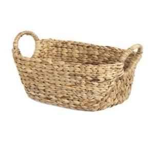 Handcrafted Water Hyacinth <b>Rectangular</b> <b>Storage</b> <b>Basket</b> with Twisted Handle Convenient Multi-Size Collection Direct Elegant Design - Product Image 2